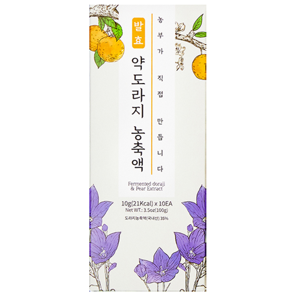 청숨 발효 약도라지 농축액 스틱형, 100g, 1박스, 10개입 14,000원