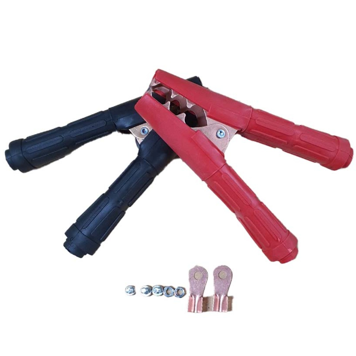 자동차 점프선 배터리 집게 밧데리 케이블 악어집게 특대형 1조, 1세트, 17cm 4,000원