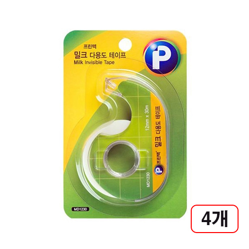 프린텍)밀크테이프, (MD1230/12*30m), 4개 24,420원