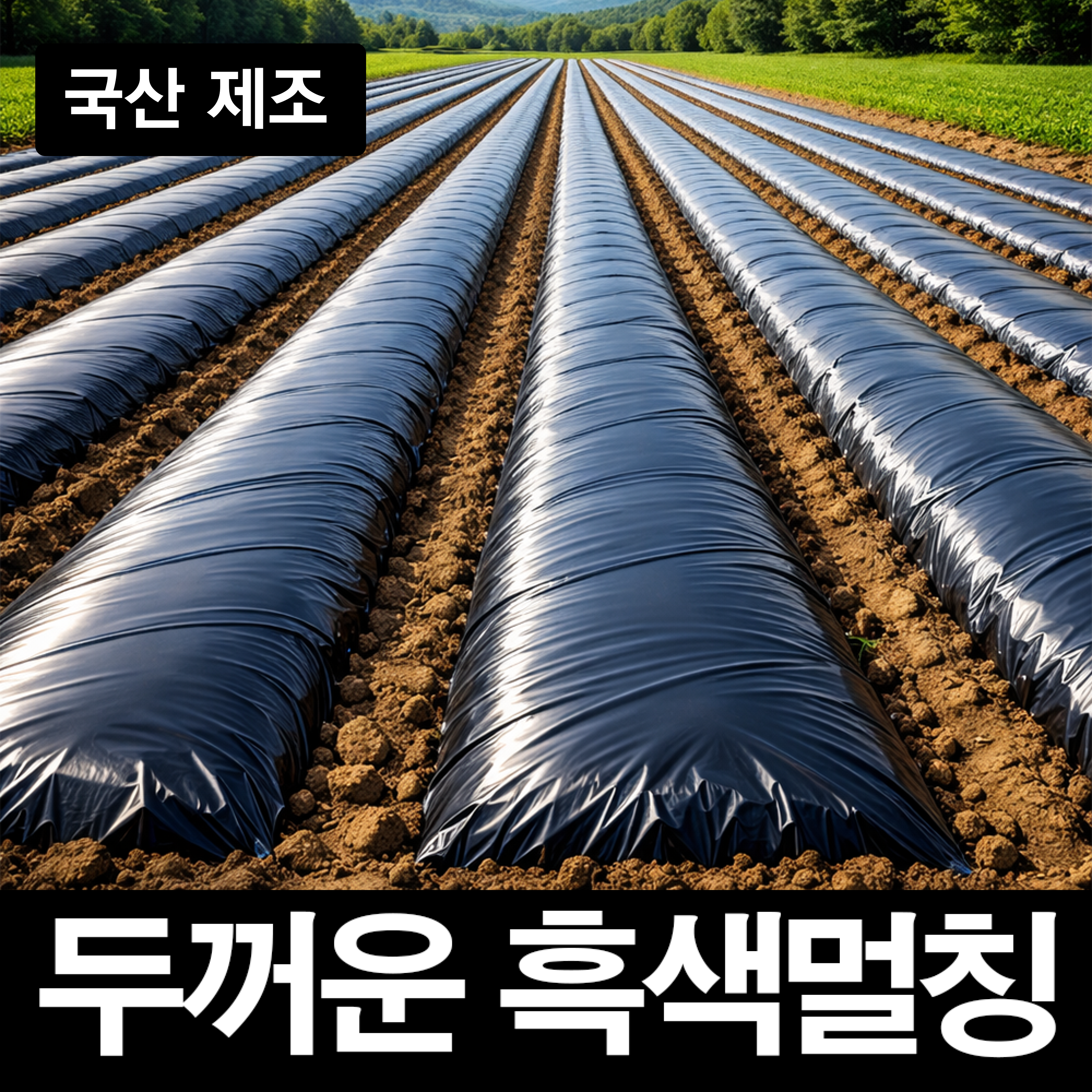 농대나온남자 멀칭비닐 검정 흑색 두께 0.02,폭 100cm,길이 200m 고추 감자 배추 무 농업 원예 텃밭 농사비닐, 1개 24,840원