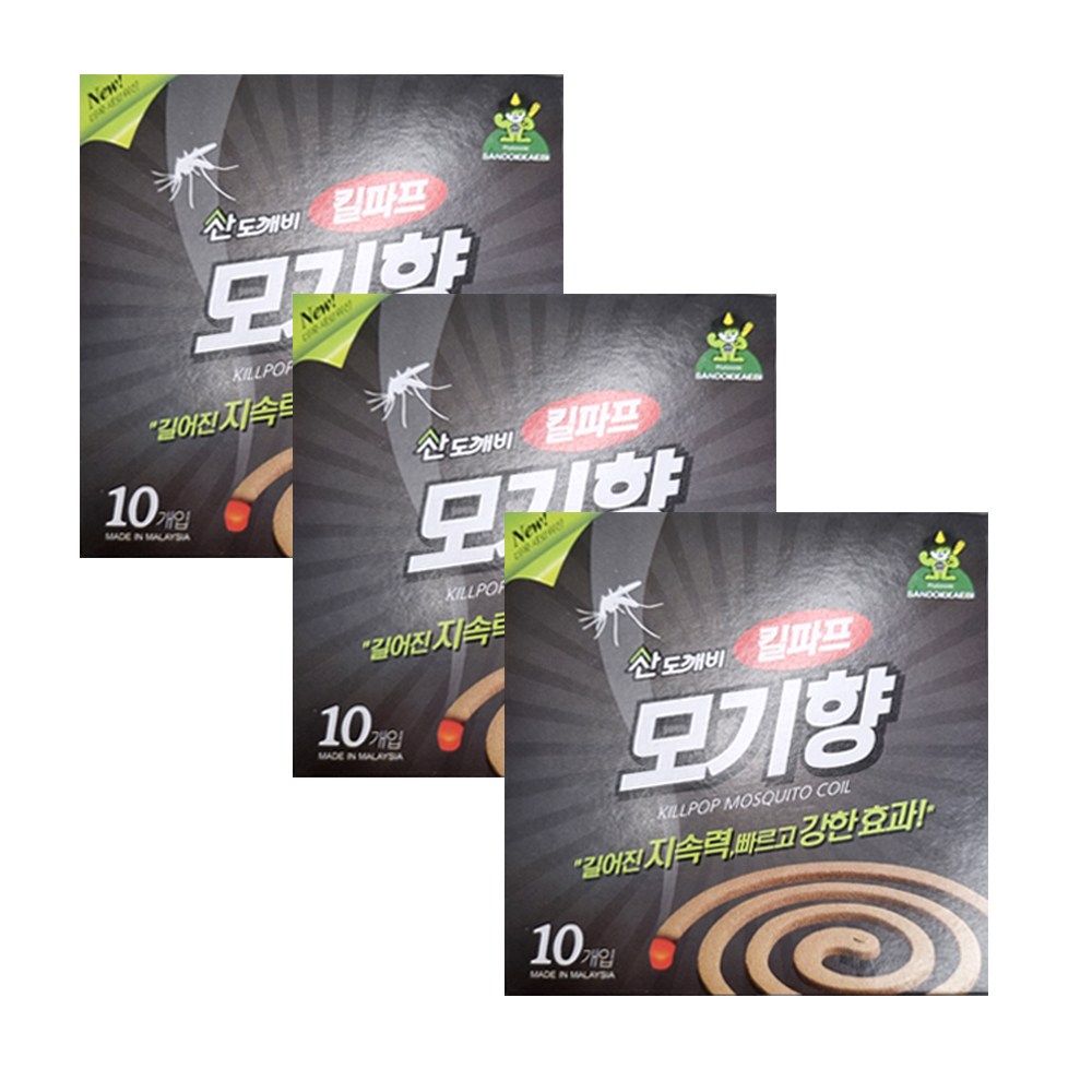 산도깨비 킬파프 코일형 모기향 (10p) X 3개, 3개 5,250원