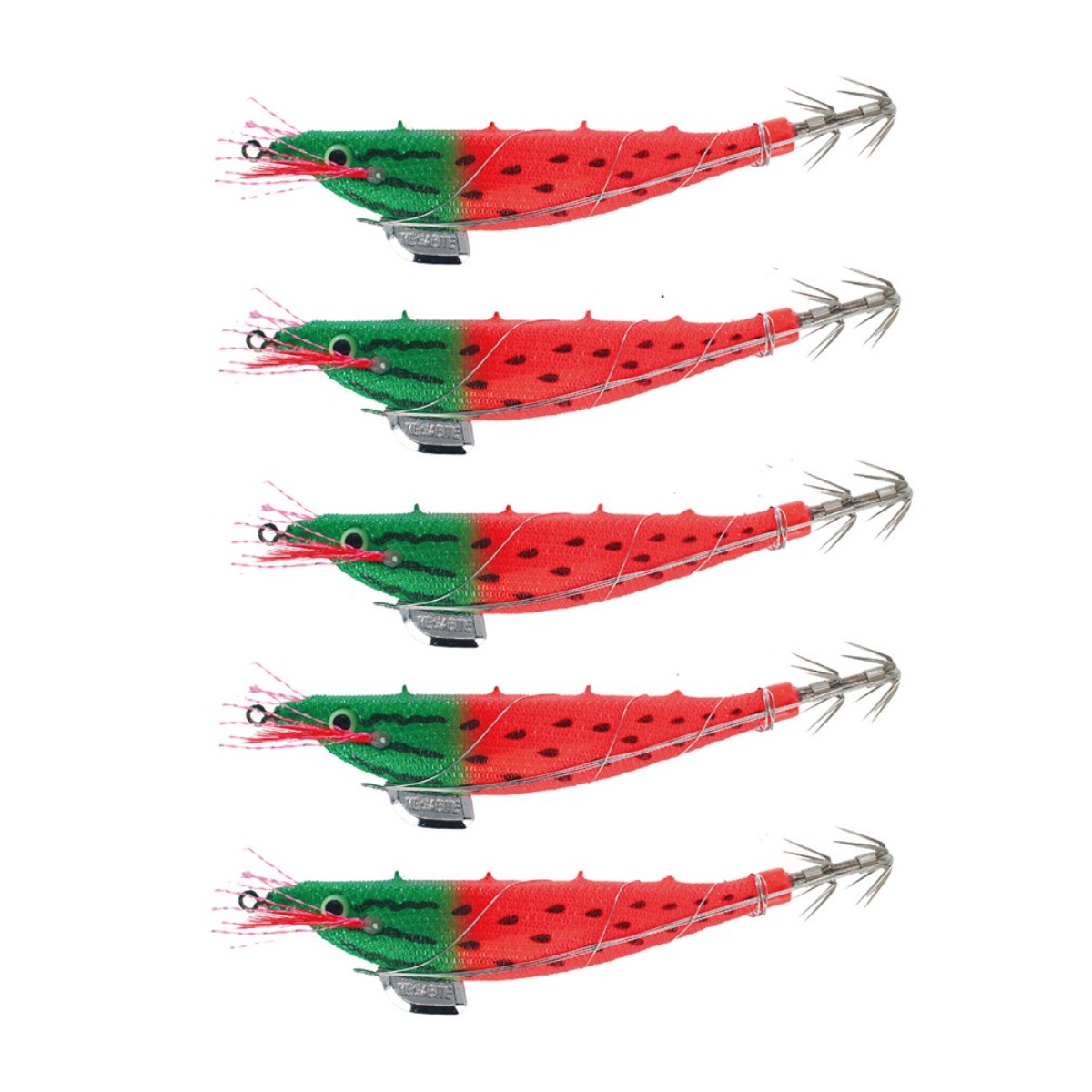 메가바이트 메가탄 삼봉에기 S 5개1세트 심해 갑오징어 한치 미니 삼봉 에기 왕오징어 장어포, 5개, 10.9g, SB31_워터멜론씨드 27,500원