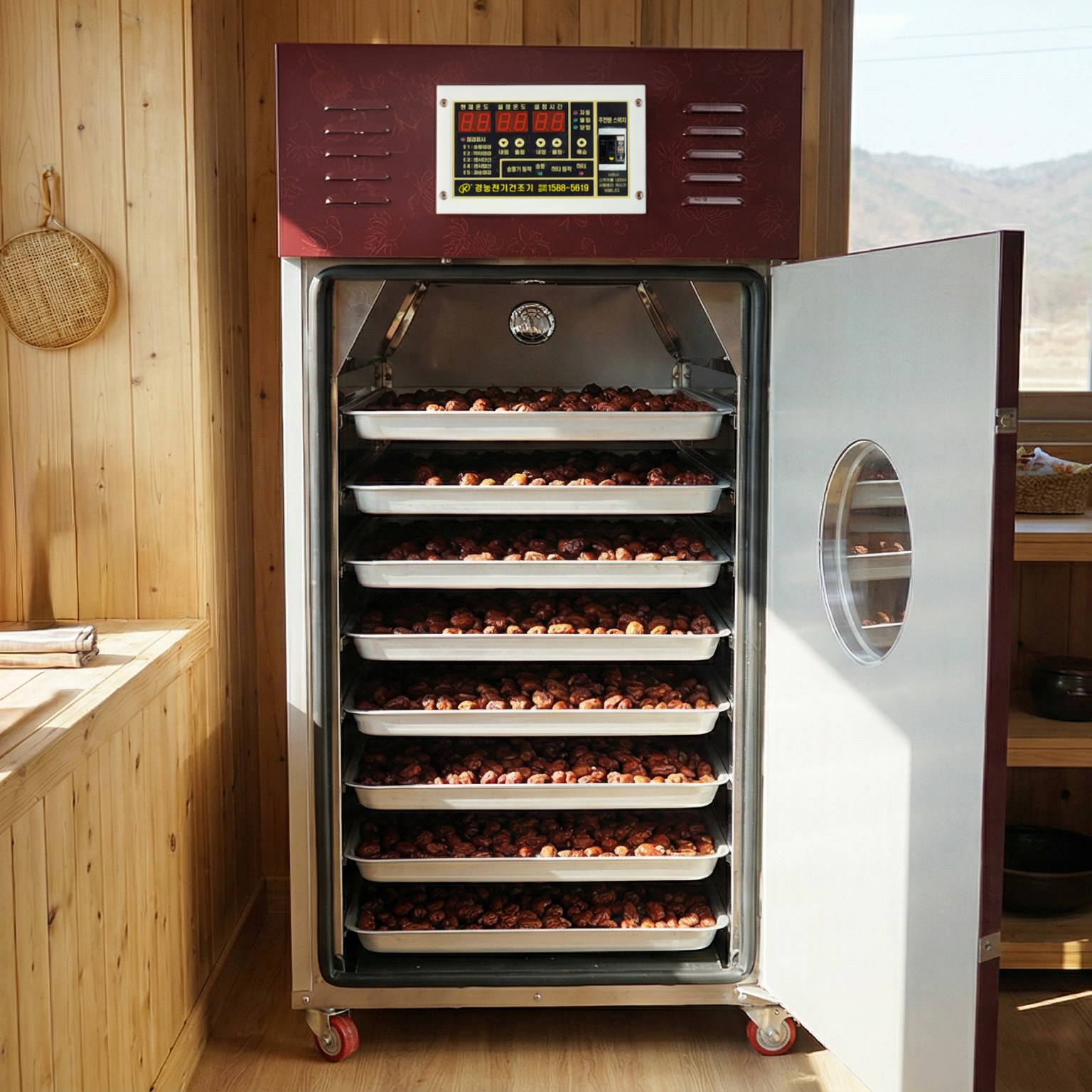 [경농산업]농산물 건조기 8칸 KNS-80A 전자동 전기식 농가형 녹차 메주 고추 미역 1,290,000원