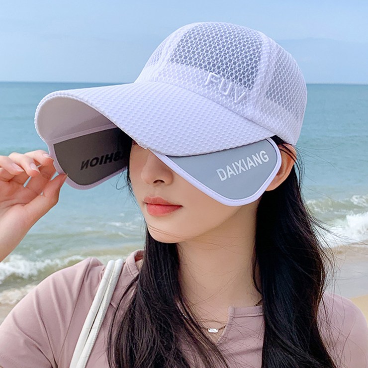 어나더뷰 2561 [4컬러] 메쉬 날개 볼캡 썬캡 확장 썬바이저 자외선차단 버킷햇 야구 스포츠 골프 바캉스 여름 모자 11,900원