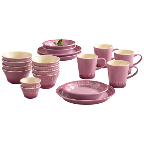 코렐 코디네이츠 브리즈스톤 도자기 그릇 식기세트 2인 4인, 퍼플, 1세트, 20p 198,900원
