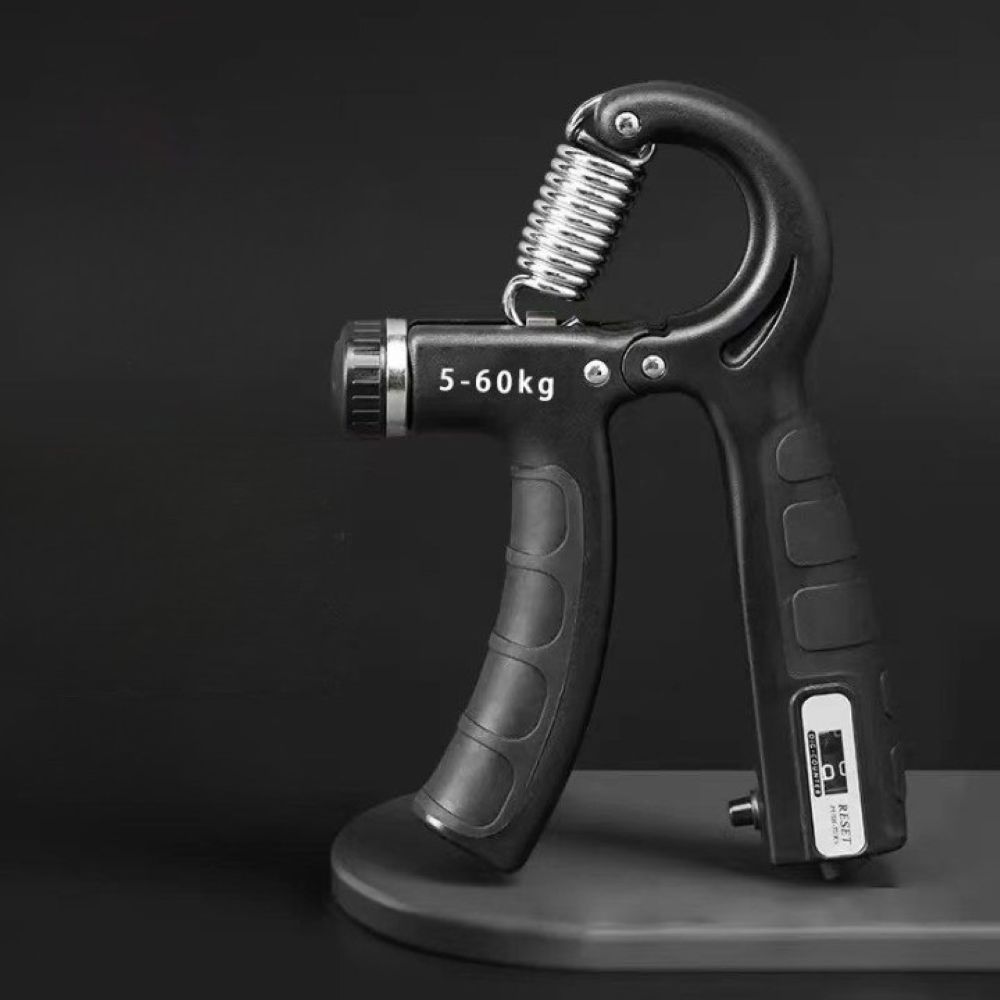 로에비스 강도조절 10~60kg 전완운동 디지털 카운터 악력기, 블랙, 1개 4,300원