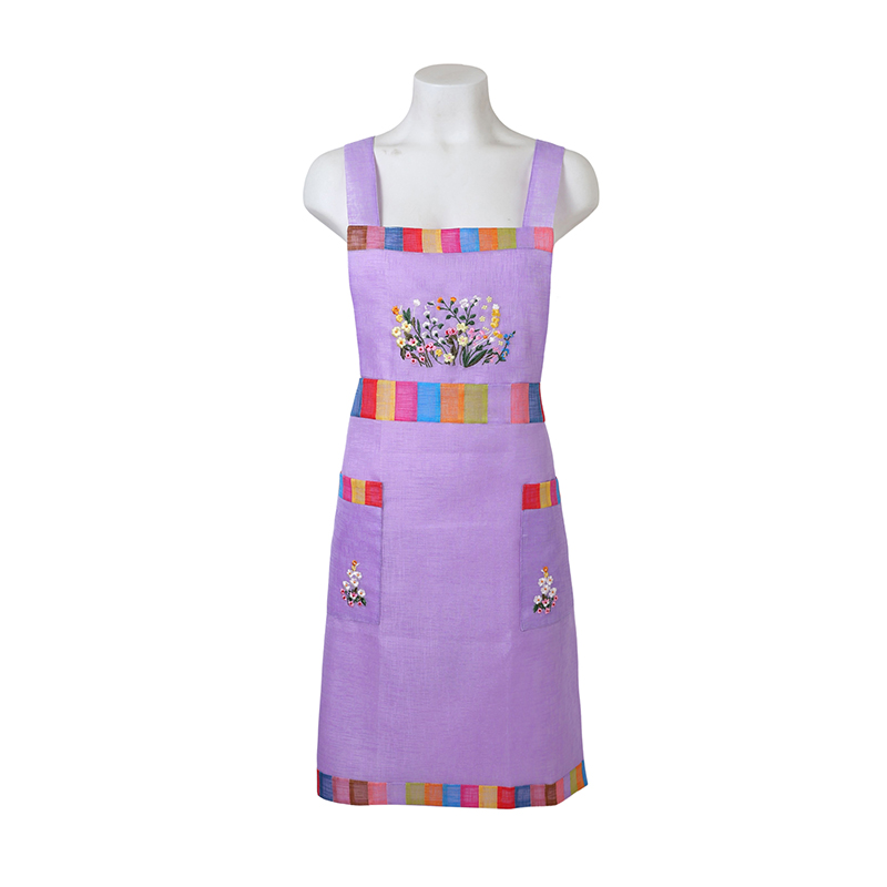 봉봉러브 모시 조각보 꽃자수 앞치마, 1개, 435번 보라색 11,900원