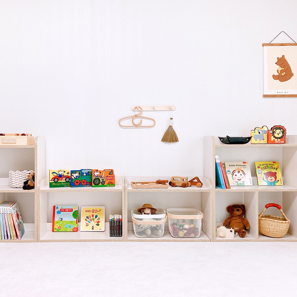 비노즈 라운드 아기 전면 유아 책장 1단 2단, 1개 91,500원