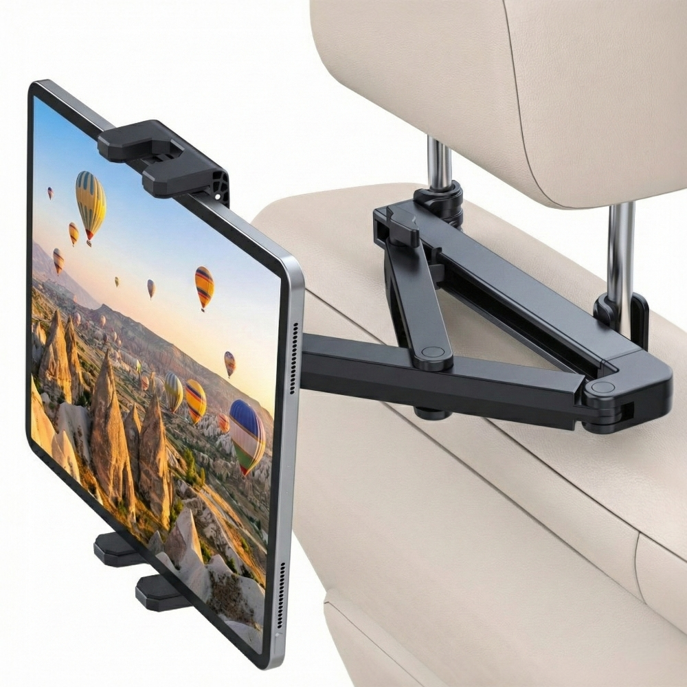 철제 차량용 헤드레스트 뒷좌속 아이패드 태블릿 휴대폰 거치대, 1개, 블랙, 거치대 23,900원