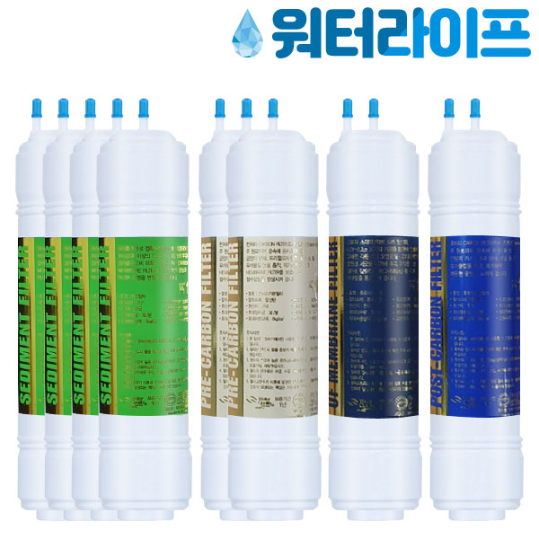 워터라이프 정수기필터 프리미엄 4단계 한방향 6 9 11인치, 3. 프리미엄 기본팩 4단계 (11인치 30cm) 25,900원