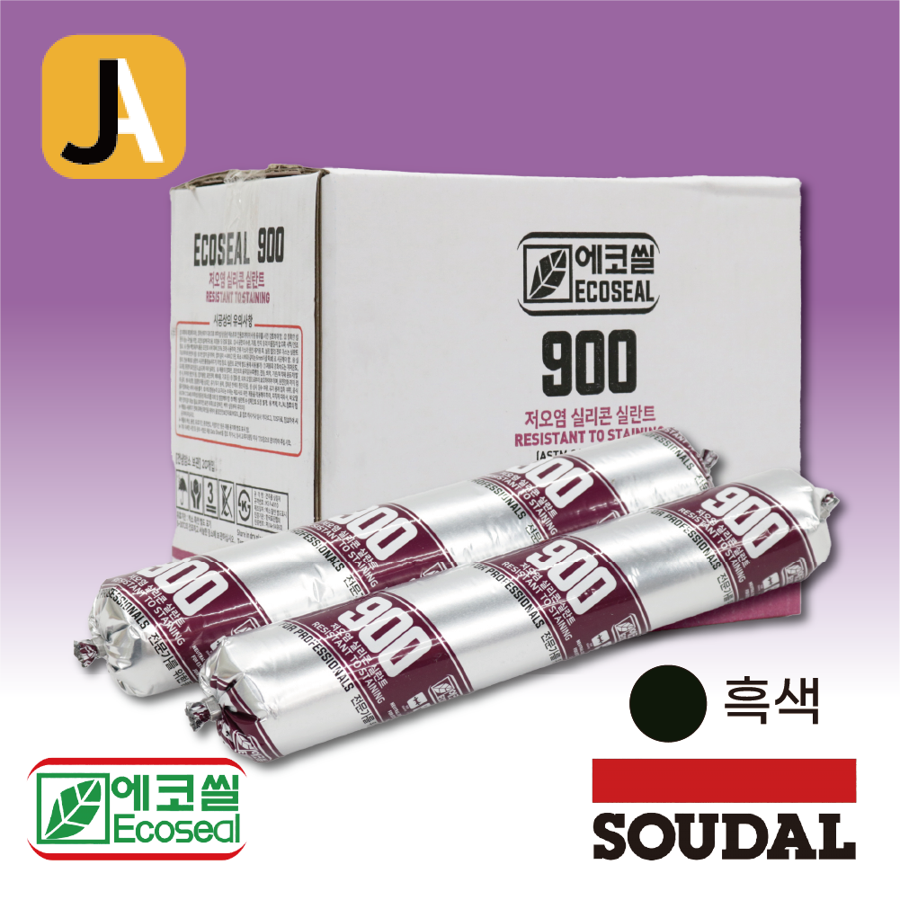 수달 동양실리콘 에코씰900 석재, 판넬용 비오염(저오염) 소세지 실리콘 (흑색) 박스 20개입 83,000원