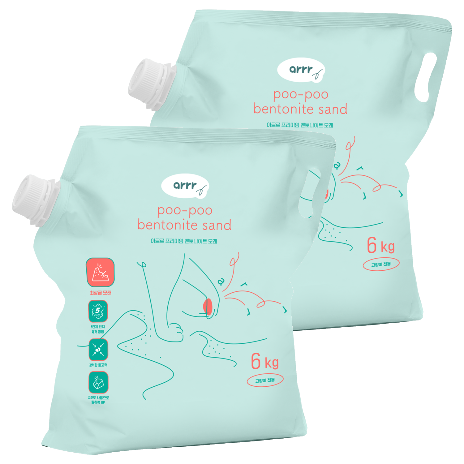 동원아르르 응고형 프리미엄 벤토나이트 고양이 모래 32,800원