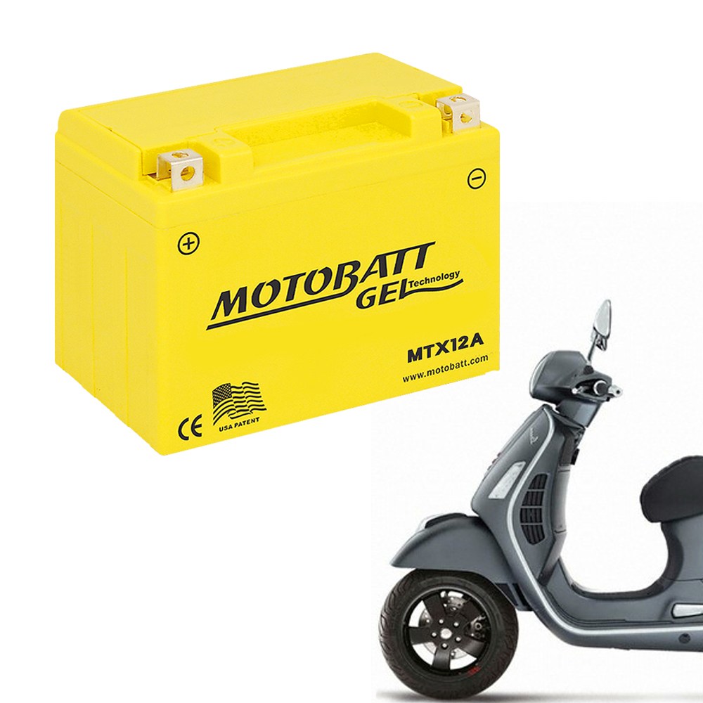 모토뱃젤 오토바이배터리 MTX12 12V 12AH YTX12-BS YTX14-BS 밧데리, 1개, 베스파 GTS300, 단일상품 72,890원