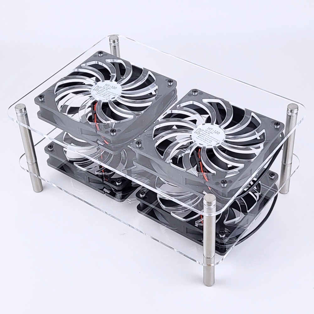 홈앤툴즈 미니피씨 공유기 저소음 120mm USB 쿨링팬 쿨러 (듀얼베이직 2단) 48,500원