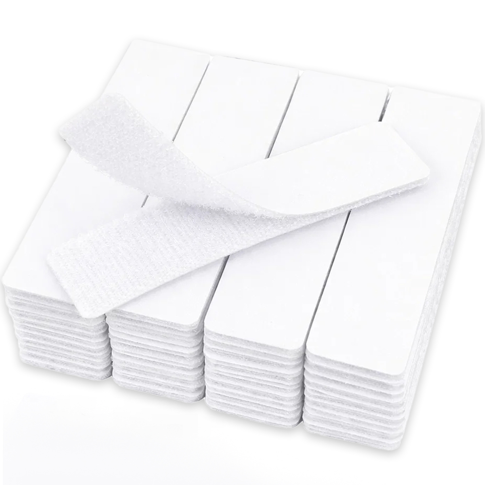 투데이리빙 40개 세트 초강력 찍찍이 벨크로 양면 테이프 붙이는 사각 접착 밴드 정리 탈부착 고정 패치 7,900원