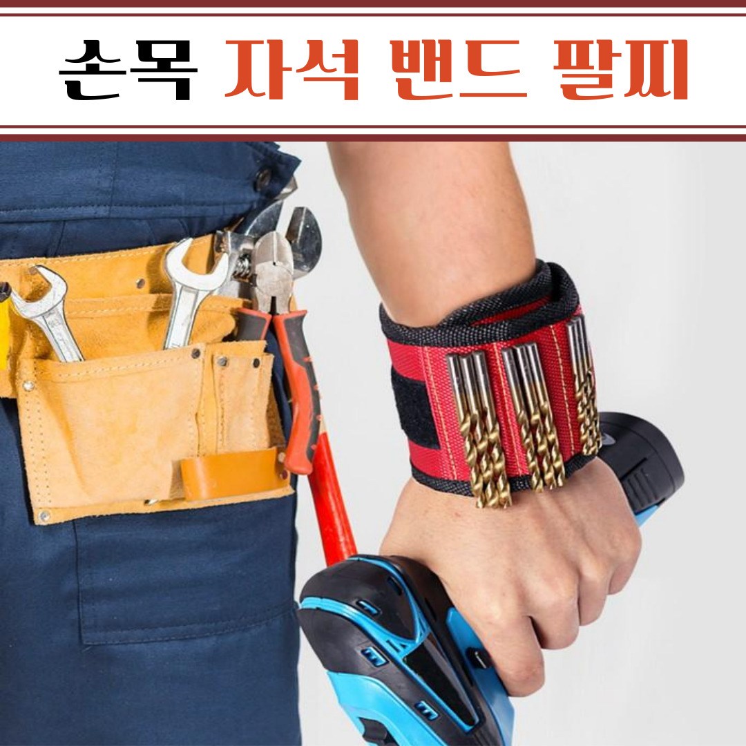 자석 손목 밴드 2. 자석10개팔찌 가 / 볼트 안전 나사 jus*318YV, 1개 9,750원