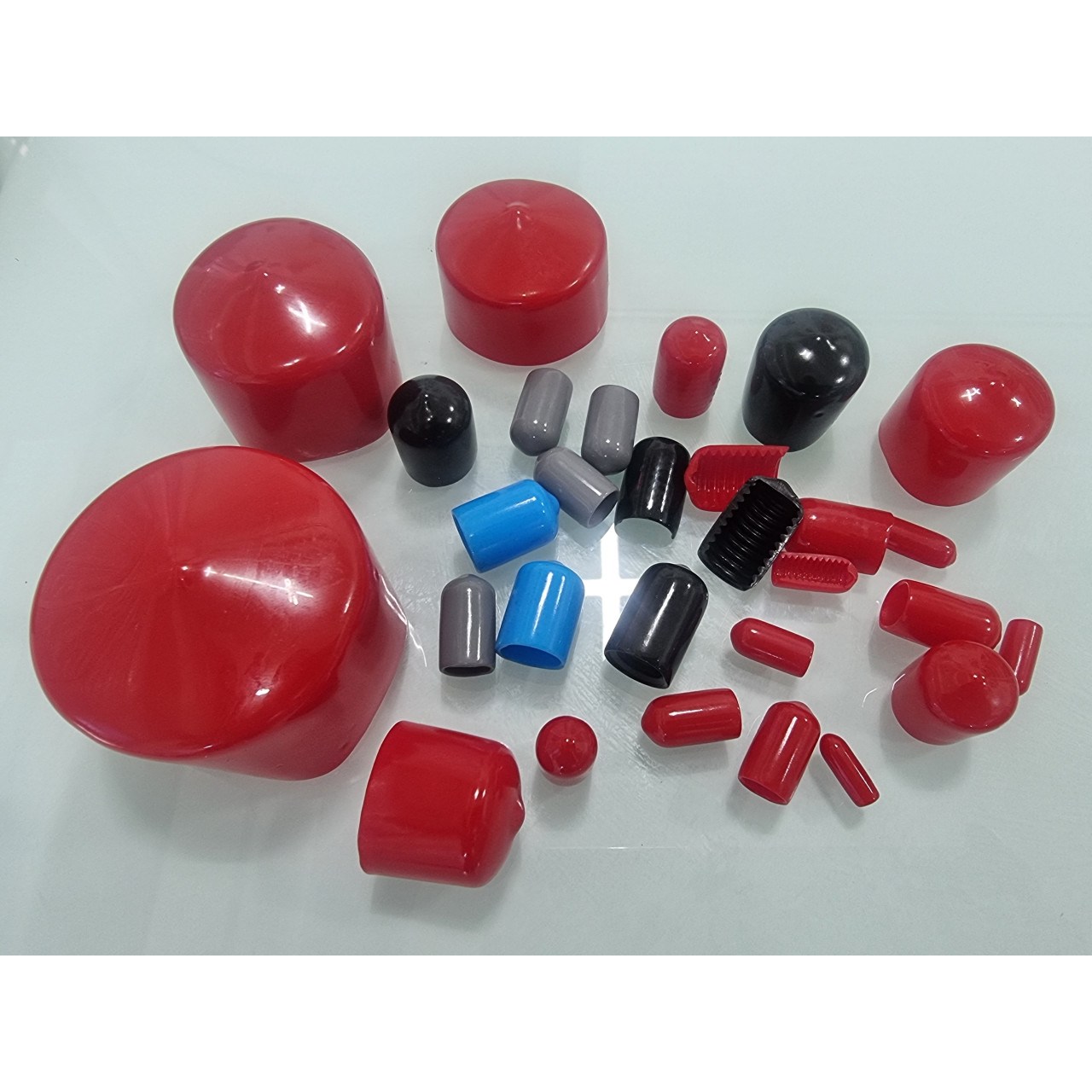 앤드캡 엔드캡 연질 안전 검정 적색 고무 보호 검정색 1.5파이~93파이, 1개 30원