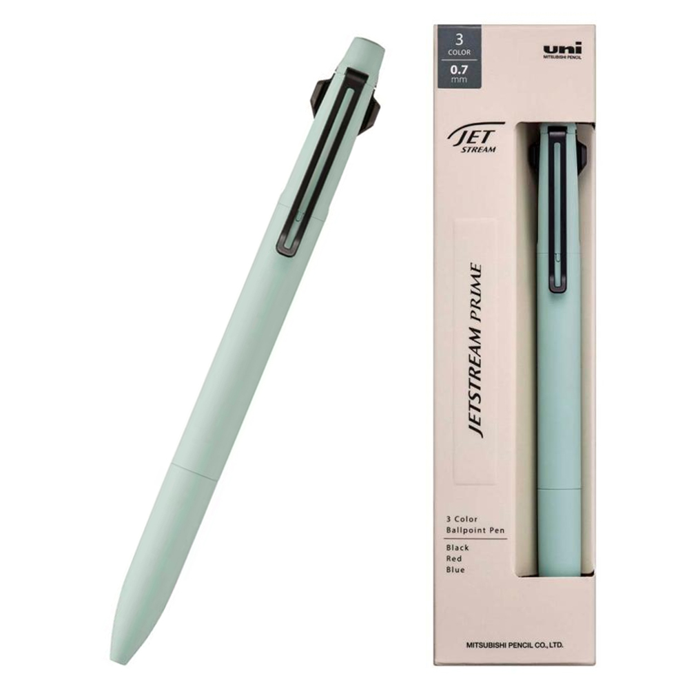유니볼 제트스트림 NEW 프라임 3색 볼펜 SXE3-3500, 0.7mm 스모키그린, 1개 25,900원