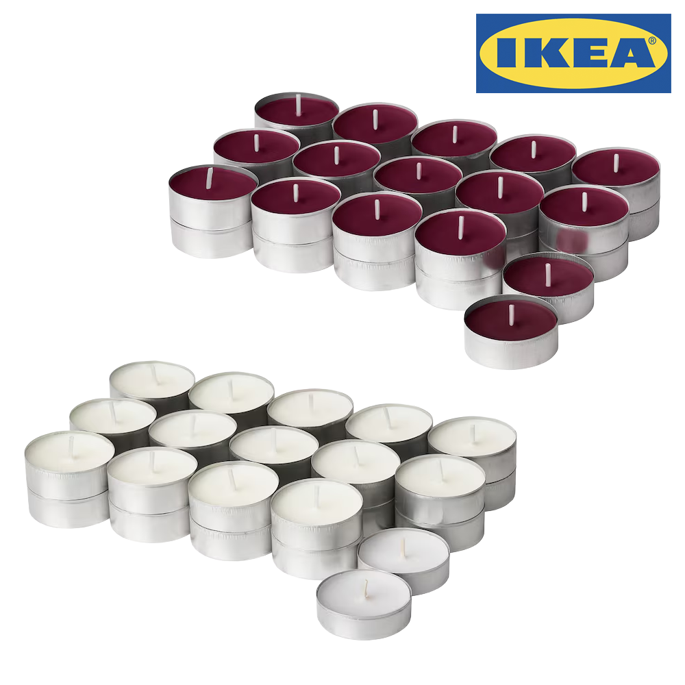 이케아 미니향초 캔들 티라이트 60P 14,900원