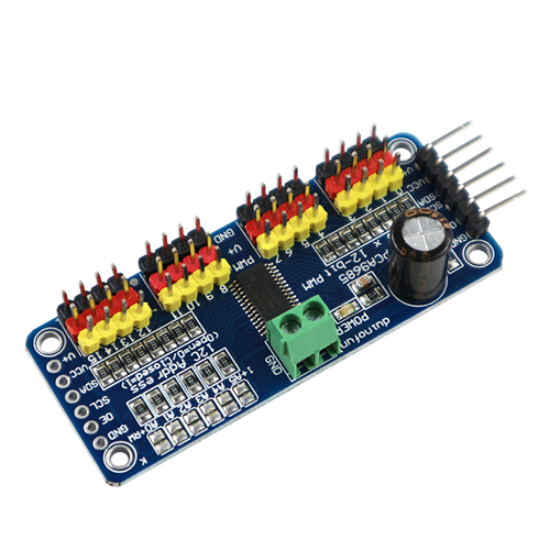 아두이노 16채널 12비트 PWM 서보모터 드라이버 모듈 PCA9685, 1개 6,600원