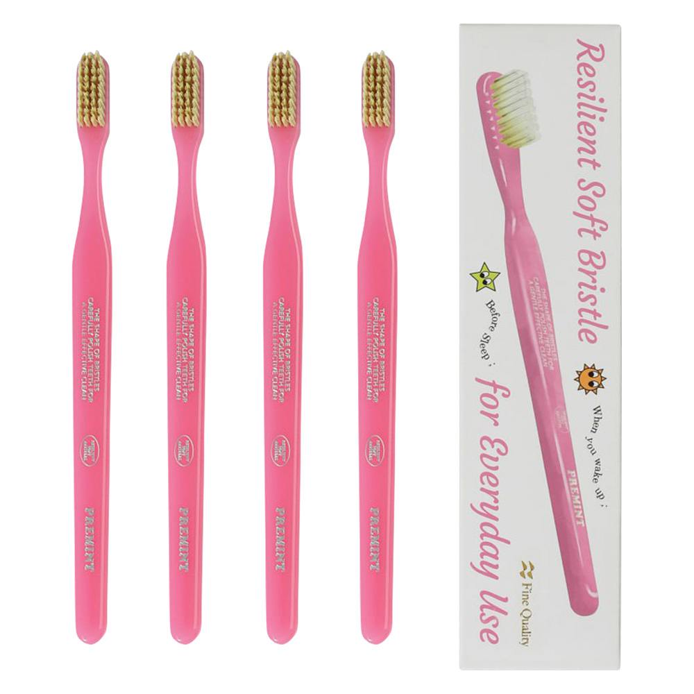 PREMINT 프레민트 프리미엄 칫솔 핑크, 4개, 1개입 32,000원
