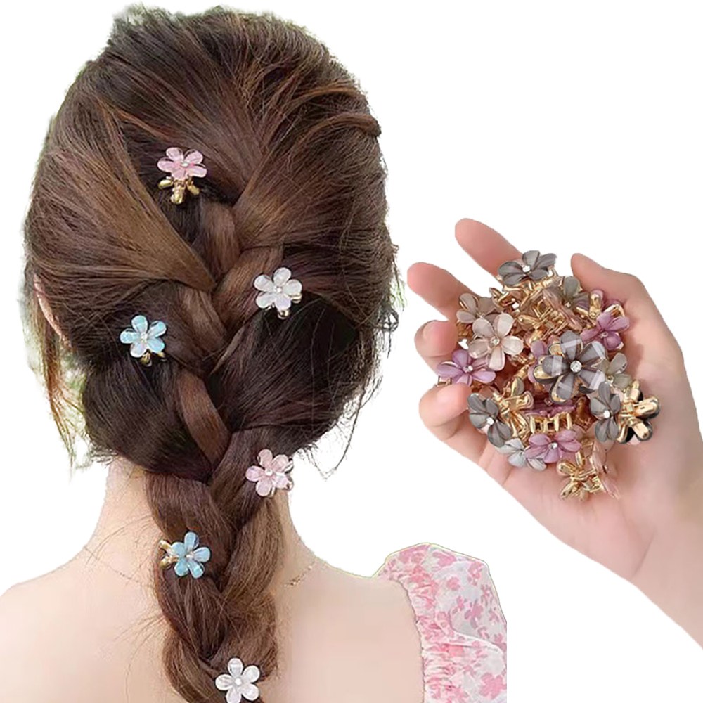 [HANNAL] 사랑스러운 미니꽃 큐빅 머리핀 8,400원