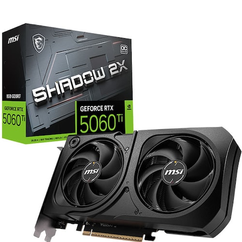 MSI 지포스 RTX 5060 Ti 쉐도우 2X OC 플러스 D7 8GB 609,000원