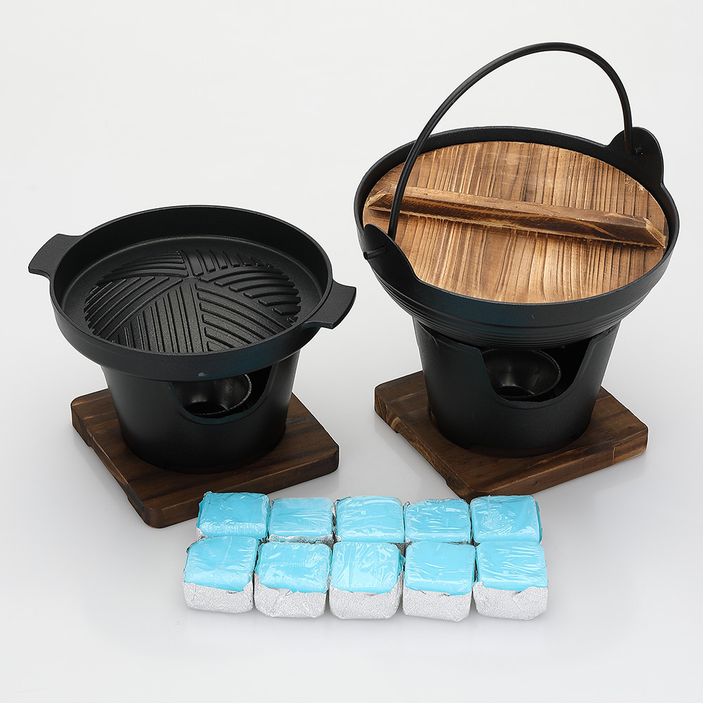 노뉴 미니화로 그릴팬 + 미니냄비 NONEW-MP2000 + 에탄올 고체연료 30g x 10p 세트 42,900원