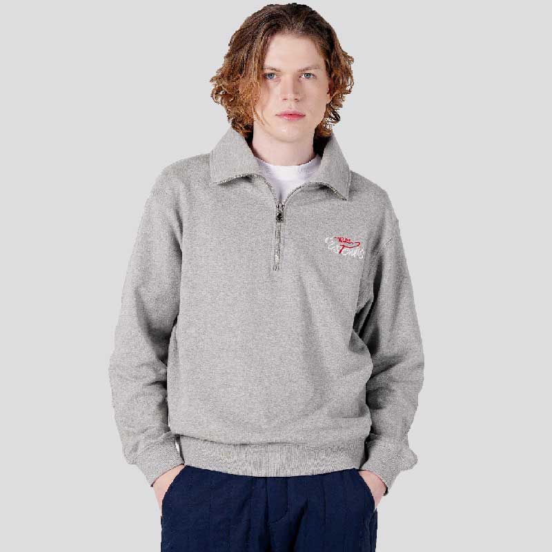 [커스텀어스] 남자 로고자수 하프집업 스웻셔츠 CXS25FKKT918 GRY 80,100원