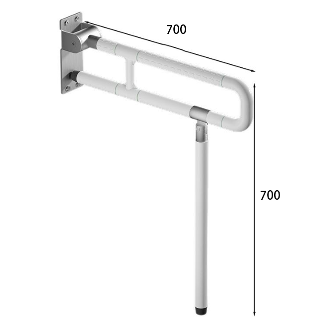 ABS화이트 장애인손잡이 화장실 양변기 상하가동식 T형 손잡이 55,000원