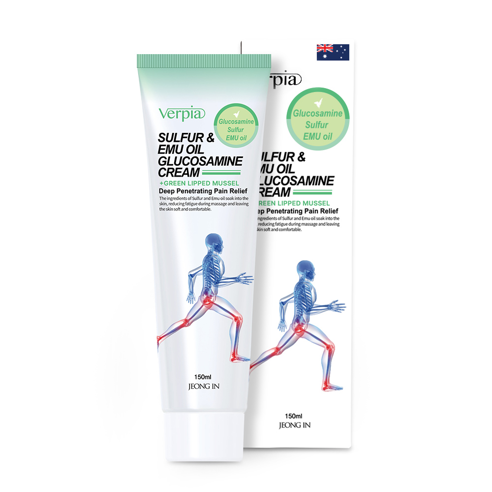 (10% 할인 3EA) 프리미엄 호주 글루코사민 크림 150ml 유황 에뮤오일 함유 모이스처라이징 쿨링 마사지 54,000원