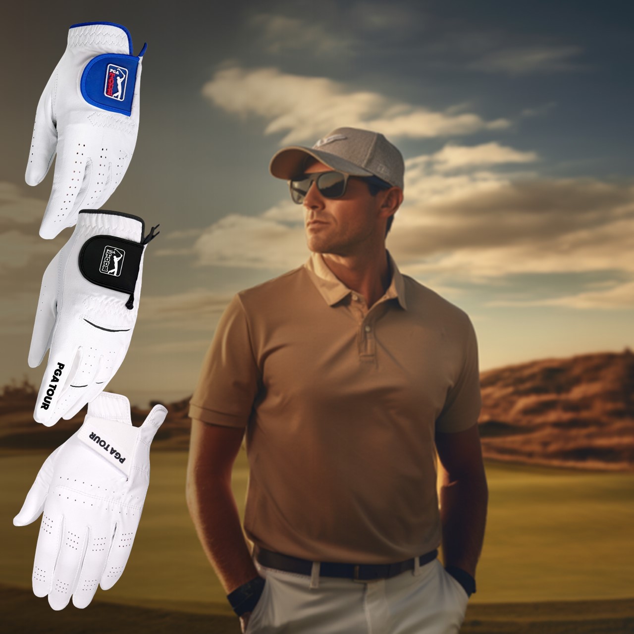 PGA TOUR 남성 합피 양피 골프장갑 논슬립 CPS23122718 3개 47,990원