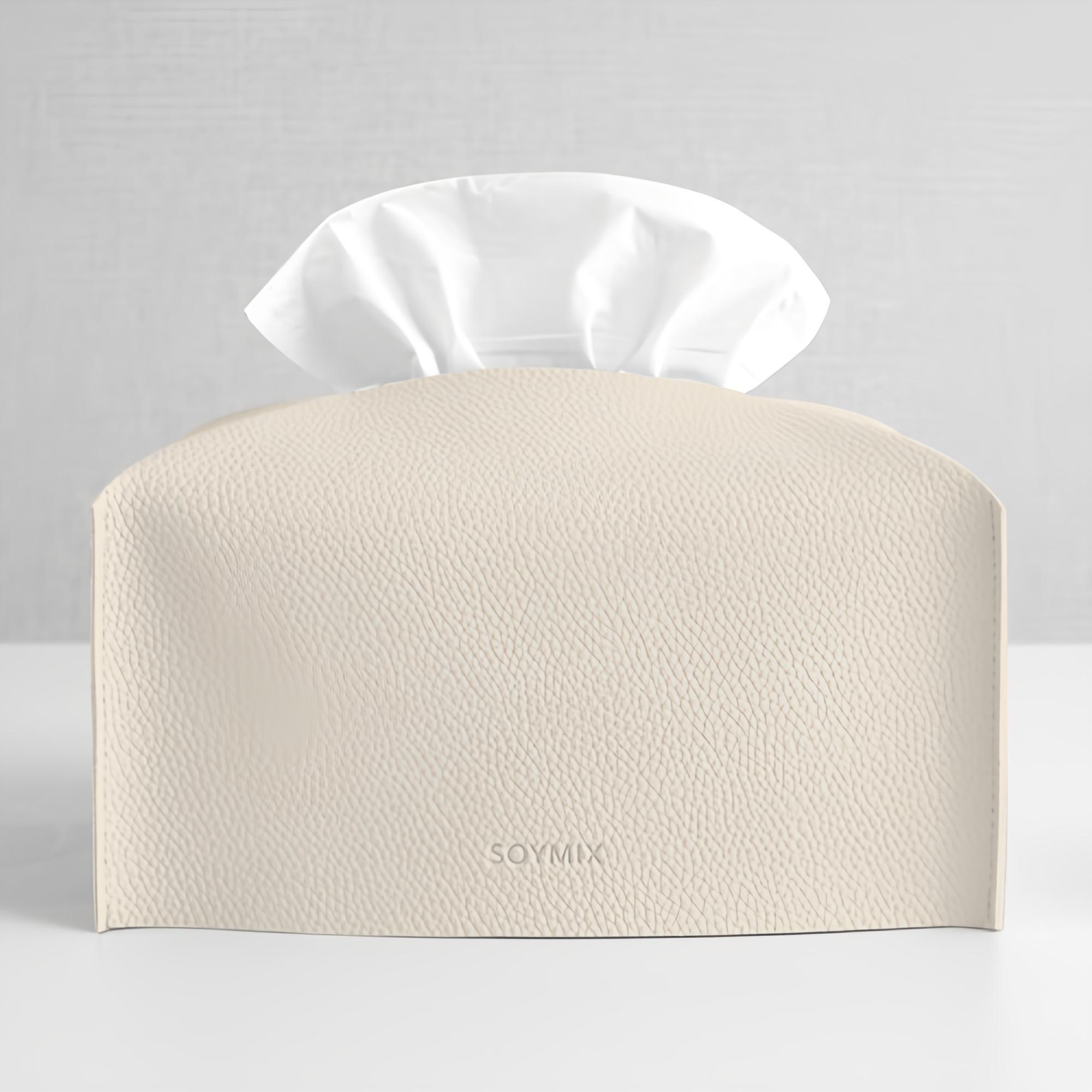 소이믹스 스킨레더 가죽 티슈커버, 버터 5,000원