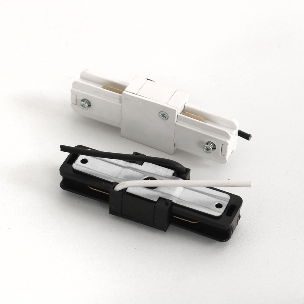 [빛나라닷컴] 레일조명 부속 모음전, 화이트 (중간전원/일자 연결), 1개 8,000원