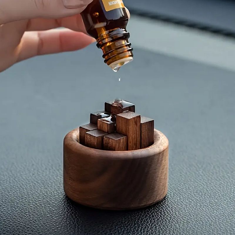 고급스러운 천연 블랙월넛 원목 아로마 오일 홀더 9,900원