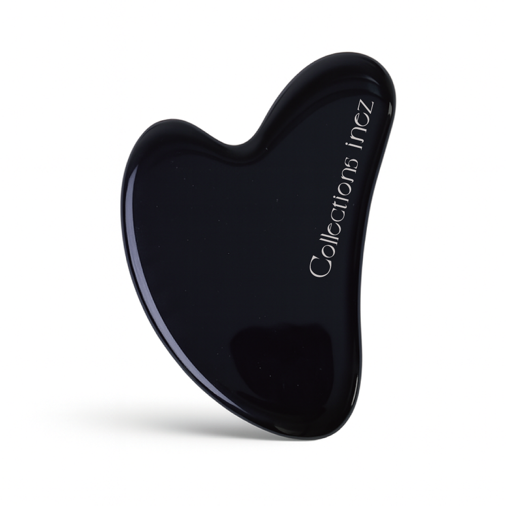이네즈 천연 흑요석 하트 괄사 | 보호와 정화의 스톤, 1개, 블랙 10,200원