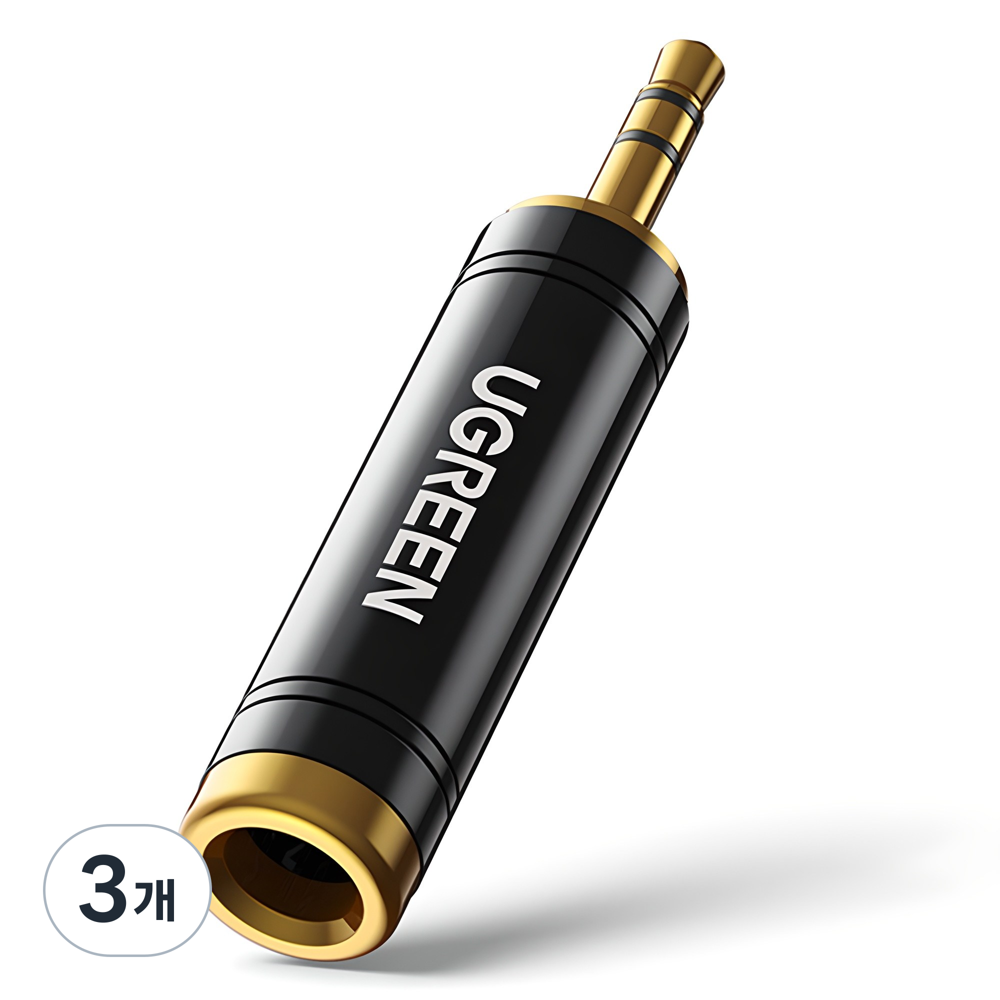 유그린 3.5 M to 5.5 / 6.35 / 6.5 F 오디오 변환 젠더, AV168, 3개 20,700원