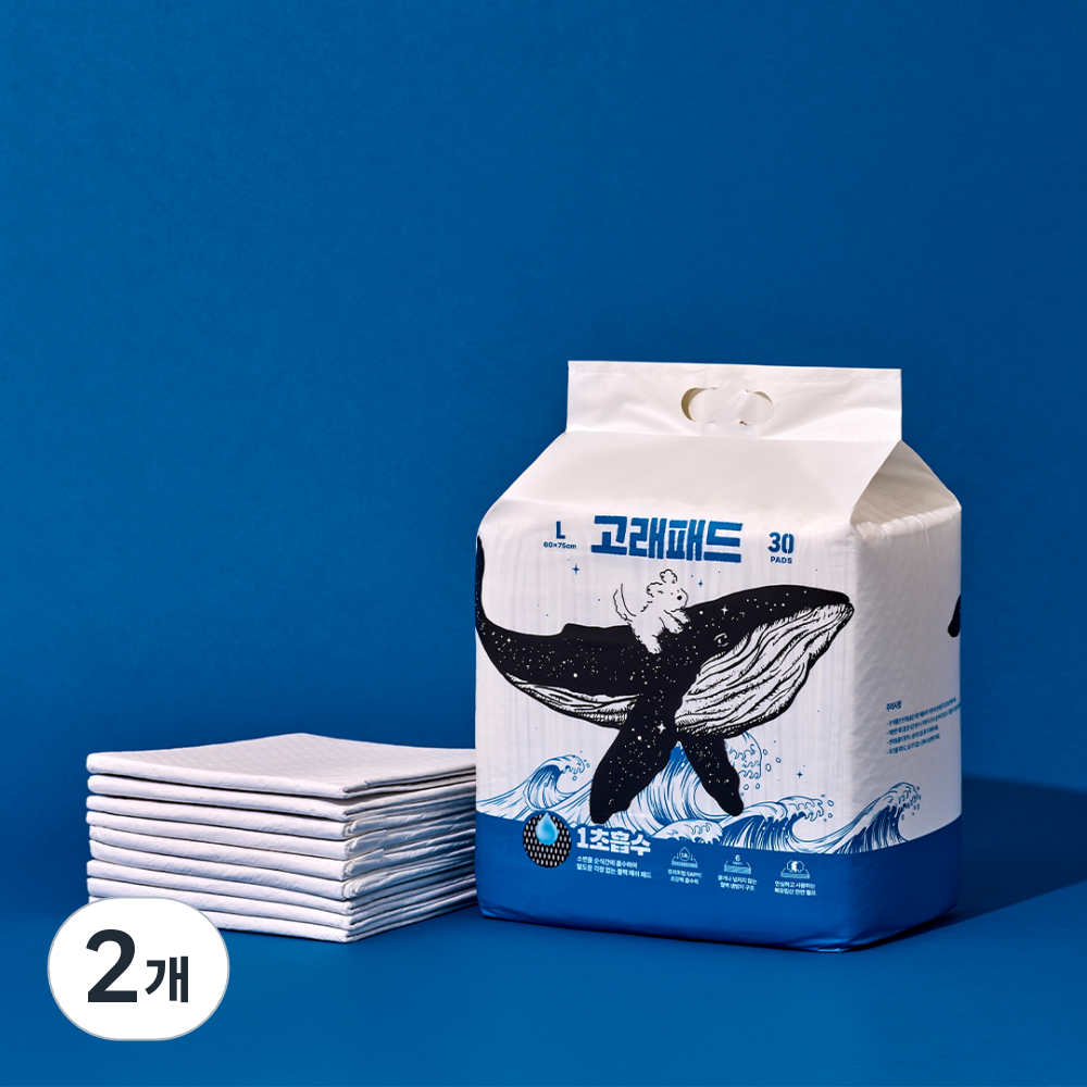 핏펫 고래패드 강아지 배변패드, 30개입, 2개 27,040원