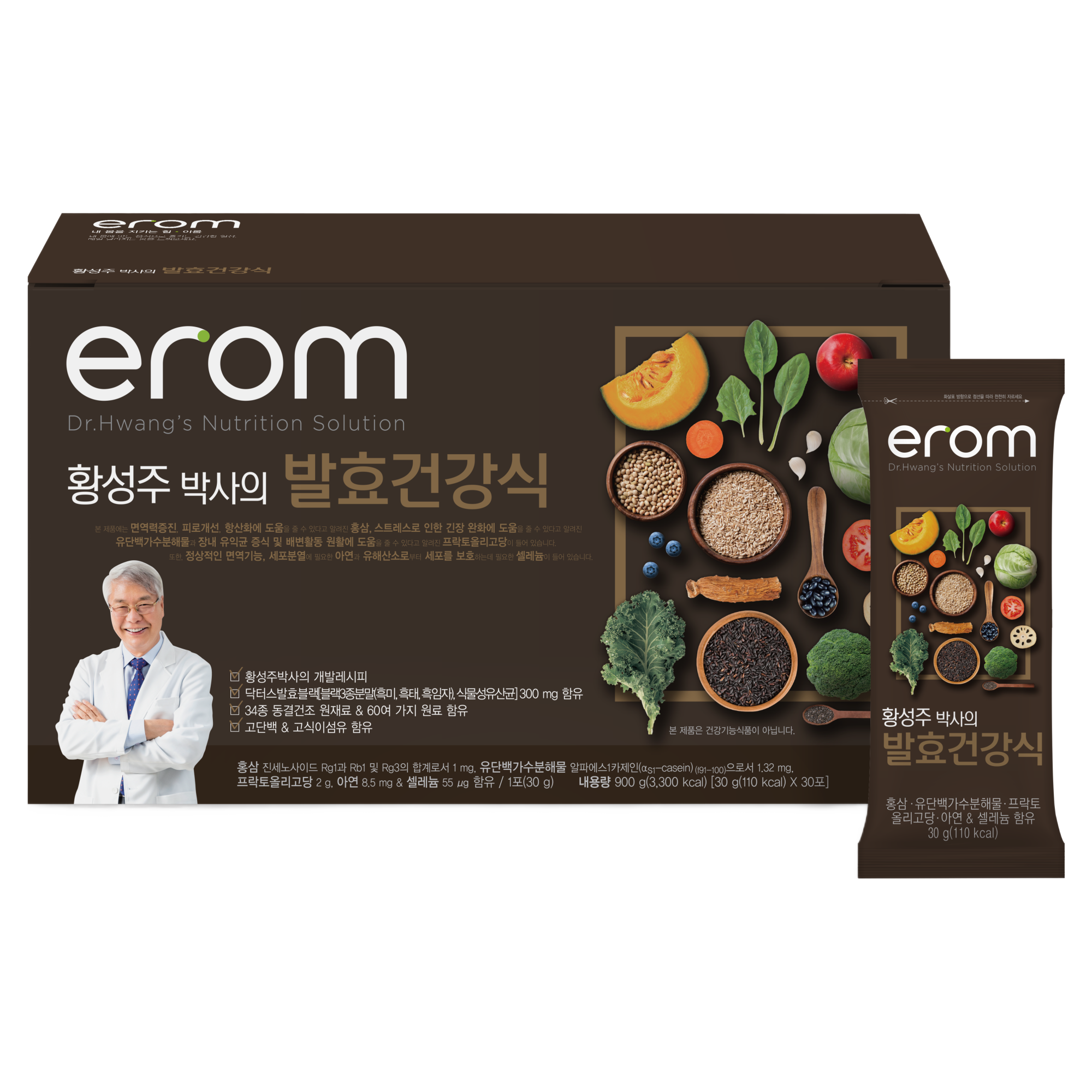 이롬 황성주박사의 발효건강식 30g x 30포 (1케이스) (소비기한 26.08.18), 30g, 1개 37,000원