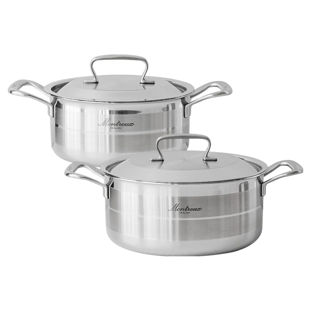 몬트렉스 인덕션 316 통5중 스텐 냄비세트 2개 319,000원
