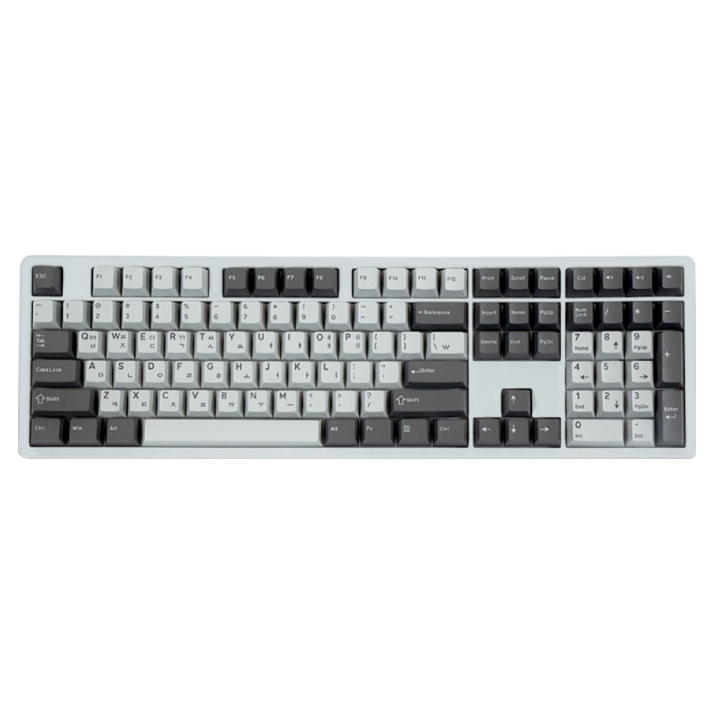 큐센 PBT 풀윤활 가스켓 유무선 기계식 키보드, 스모크드펄그레이, Q108, Bsun 흑당라떼축 64,800원