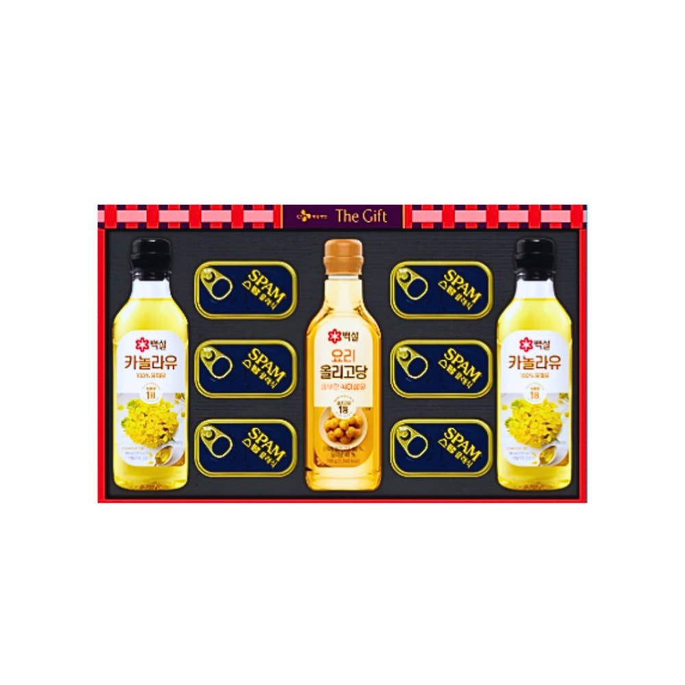 CJ제일제당 특별한 선택 L-3호 선물세트 4개 카놀라유 스팸 햄 추석 설 98,500원