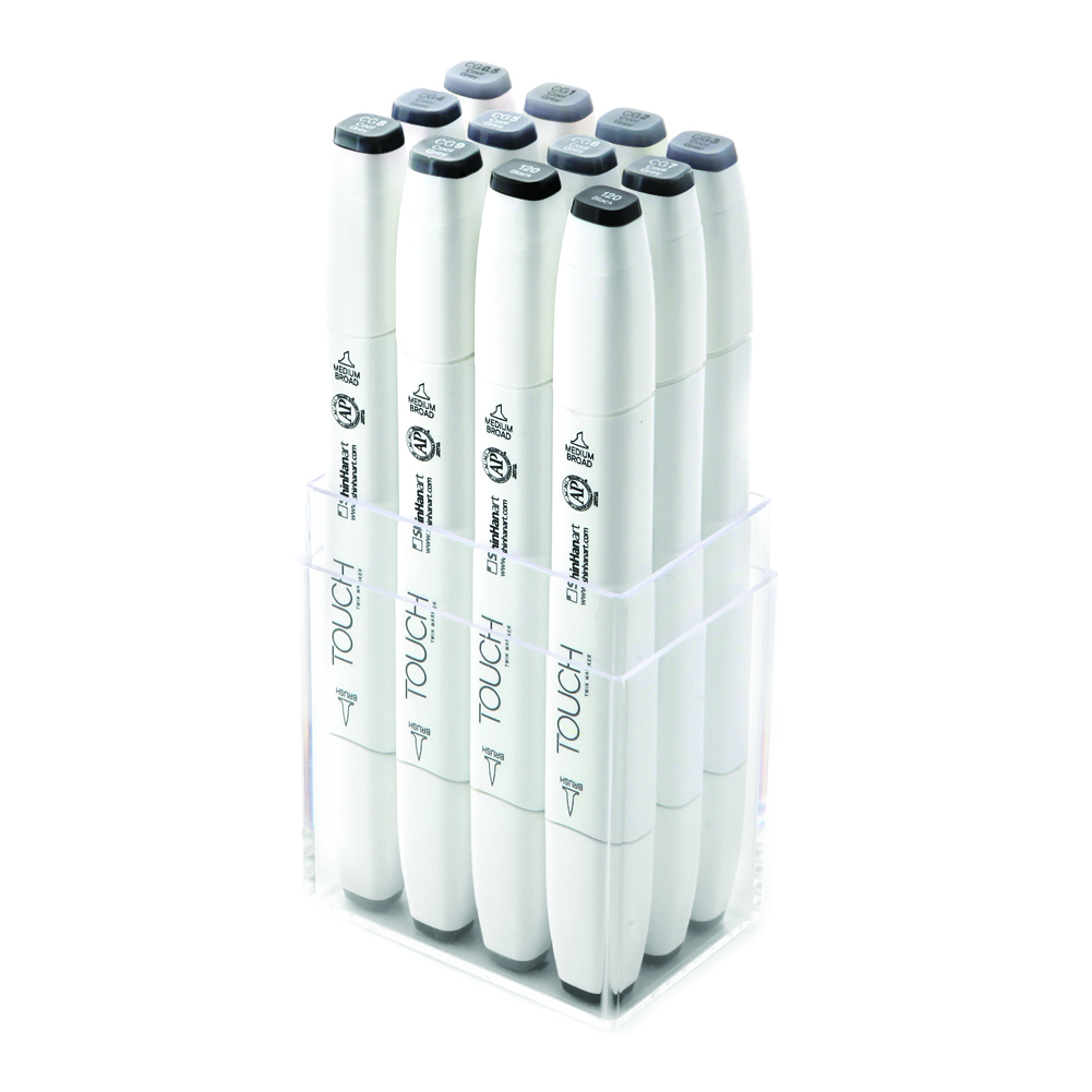 터치 트윈 브러쉬 마카 12종 세트 COOL GREY, 1세트, 12색 37,340원