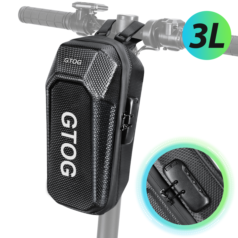 GTOG 3L 비밀번호 잠금 전동킥보드 가방 전기 자전거 핸들바 가방 생활방수 퀵보드 가방 22,710원