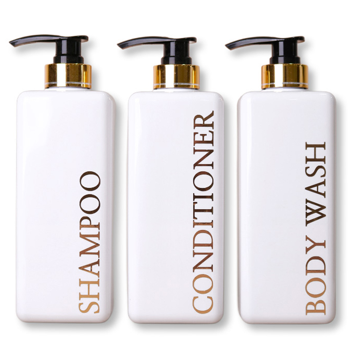 골드 사각 욕실 디스펜서 3종 세트, 화이트, 1세트 13,800원