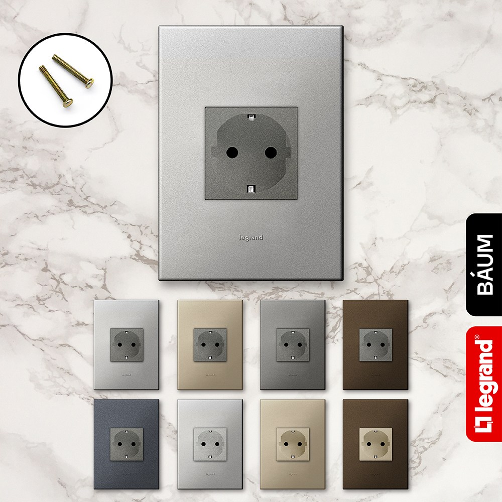 아테오 국내형(KS) 컬러 콘센트 1구 프랑스 르그랑 카페 거실 고급 모던 인테리어 34,800원