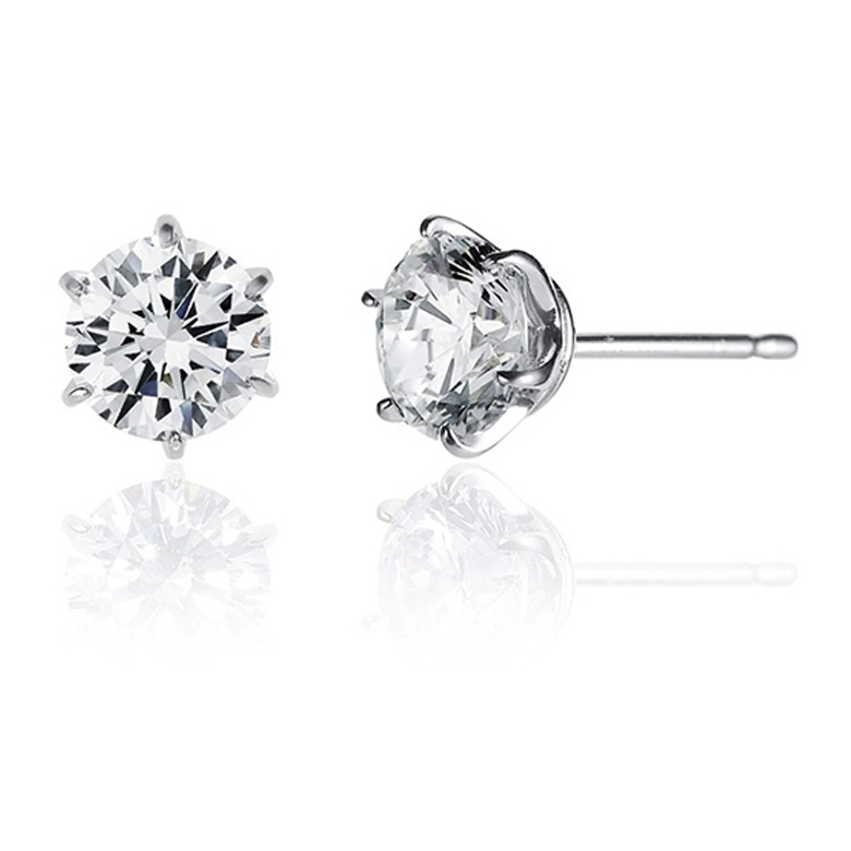 엔클레어 여성용 모이사나이트 엑설런트컷팅 랩다이아몬드 6프롱 1캐럿 925실버 18k 골드필드 귀걸이 69,000원