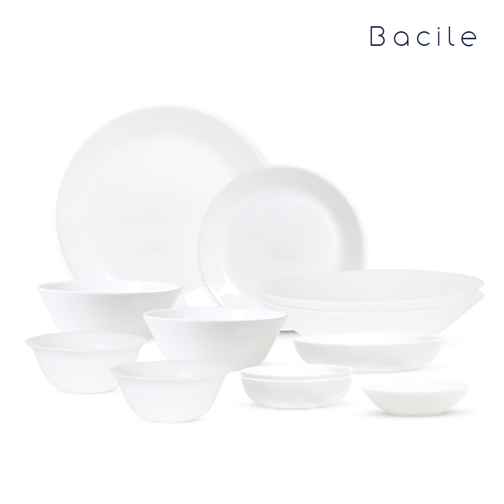 바칠레 그라나다 내열강화유리 2인12P 그릇세트 밀크글라스 34,400원