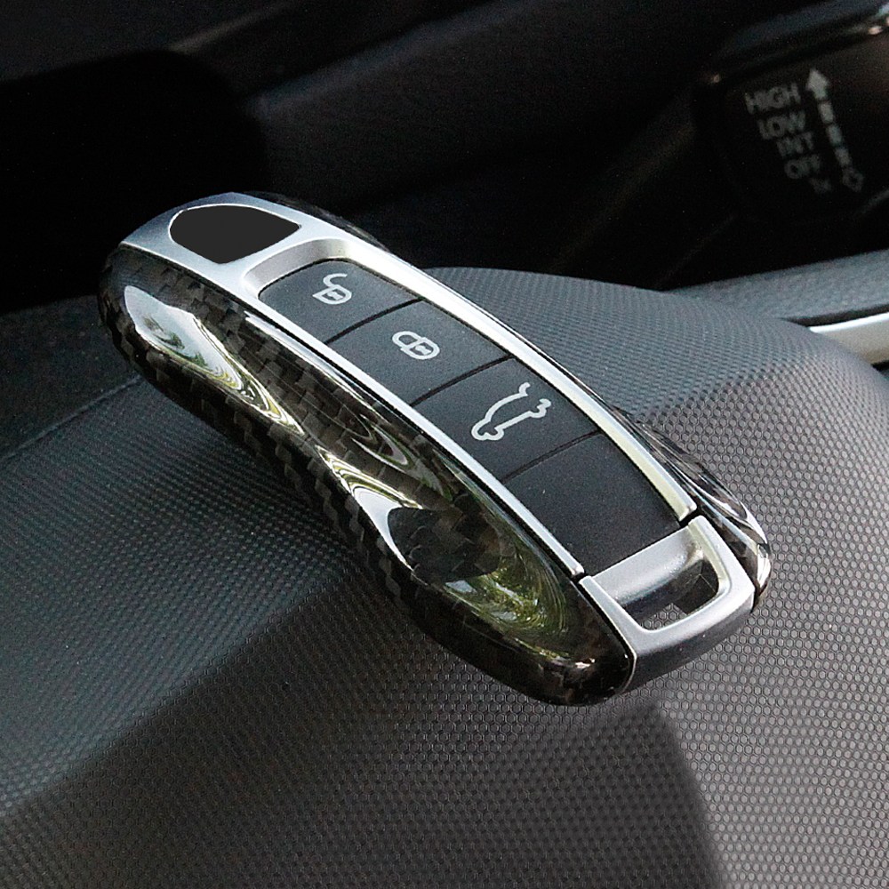 포르쉐 카본 키케이스 카이엔 파나메라 키홀더 커버 호환 용품, 01. 포르쉐 키케이스 (신형타입) 블랙카본 103,330원