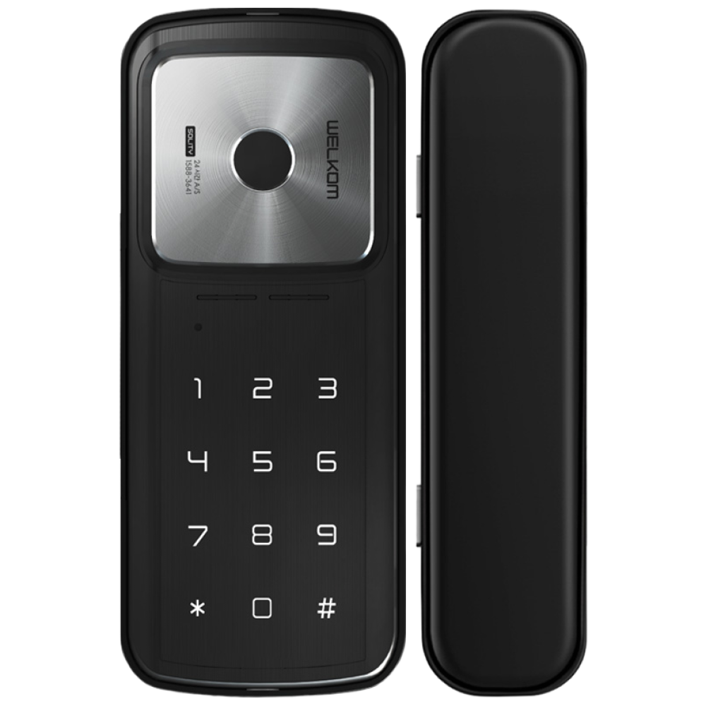 솔리티 웰콤 지문인식 강화유리문용 WG-30B 양문형 블루투스(옵션) 번호키 좌우수문인식(키패드자동전환) 상시문열림기능 차임벨기능 상가 매장 업소 빌라 현관문 디지털도어락 도어록, 고객직접설치, 웰콤 WG-30B 양문형 130,000원